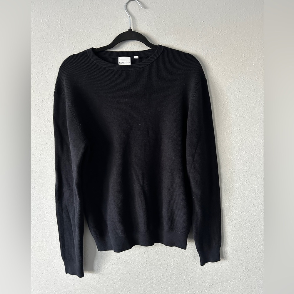 525 America Black Knit Sweater